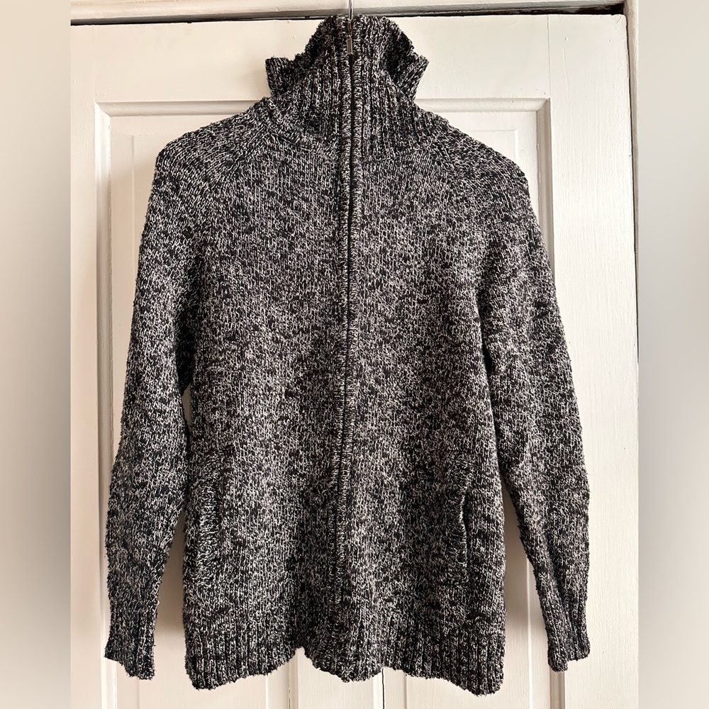 L.L.Bean Cotton Ragg Zip Cardigan